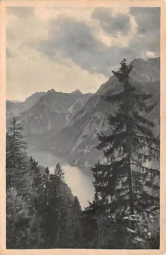 Blick von der Hochbahn auf den Königssee ngl 144.197