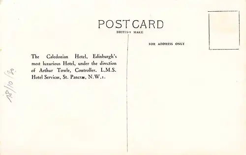 Schottland: Edinburgh - Princes Street and Caledonian Hotel ngl 146.892