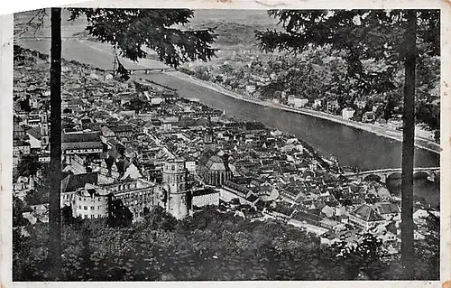 Heidelberg Blick vom Rindenhäuschen gl1940 144.315