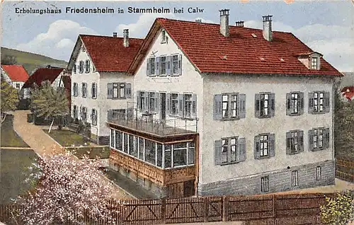 Stammheim bei Calw Erholungshaus Friedensheim gl1924 142.079