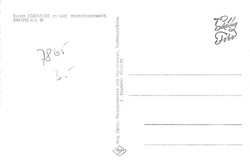 Todtmoos Mehrbildkarte ngl 142.690