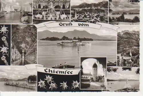 Gruß vom Chiemsee Teilansichten gl1963 217.815