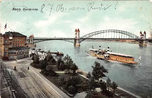 Bonn Blick zur Rheinbrücke gl1906 145.934