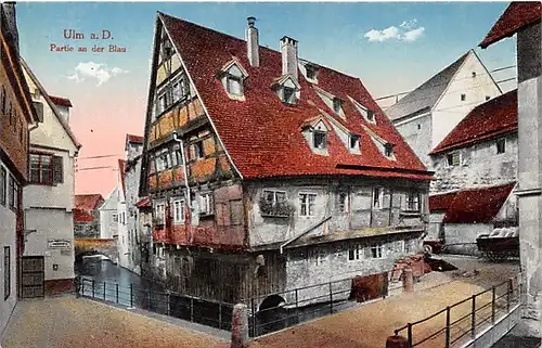 Ulm a.D. Partie an der Blau ngl 142.817