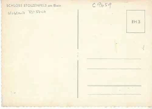 Schloß Stolzenfels a.Rhein bei Koblenz ngl C9659