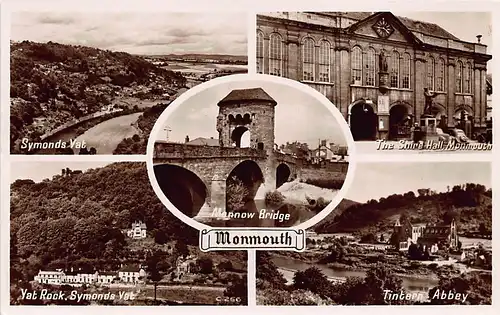 Wales: Monmouth - 5 Views gl1951 146.967