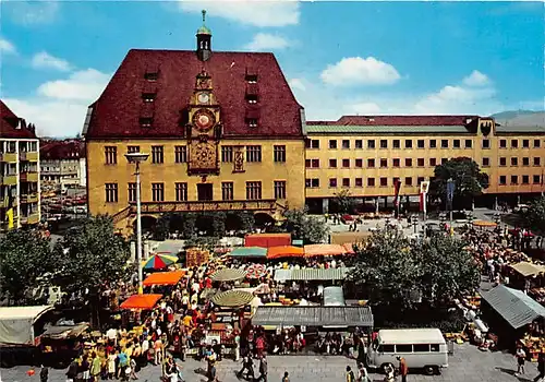 Heilbronn a.N. Rathaus und Markt ngl 141.826