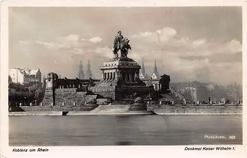 Koblenz Kaiser-Wilhelm-Denkmal gl1936 146.129