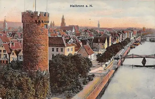 Heilbronn a.N. Stadtpanorama gl1908 141.883