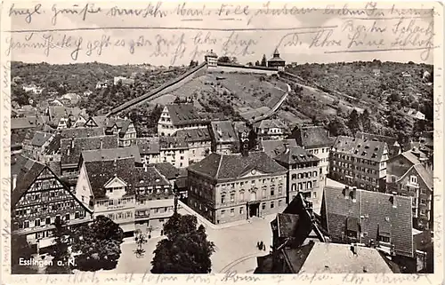 Esslingen a.N. Blick zur Burg gl1955 142.257