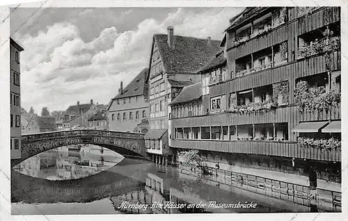 Nürnberg Alte Häuser an der Museumsbrücke ngl 144.649