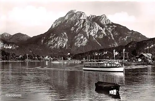 Forggensee mit Motorschiff Füssen und Säuling ngl 144.664