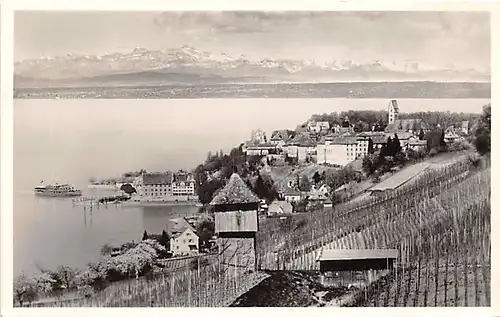 Meersburg/Bodensee Panorama mit Alpen gl1950 140.990