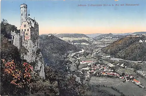 Schloss Lichtenstein mit Honauertal ngl 142.430