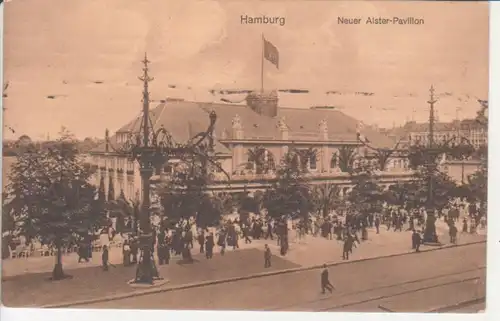 Hamburg Neuer Alster-Pavillon feldpglca.1915 218.698