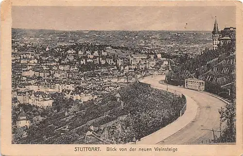 Stuttgart Blick von der neuen Weinsteige ngl 144.689