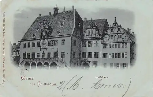 Heilbronn a.N. Rathaus glca.1900 141.904