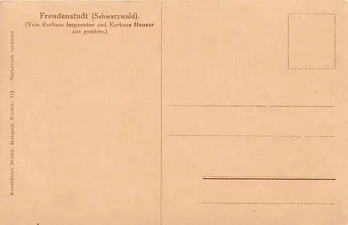 Freudenstadt Blick zur Stadt ngl 142.159