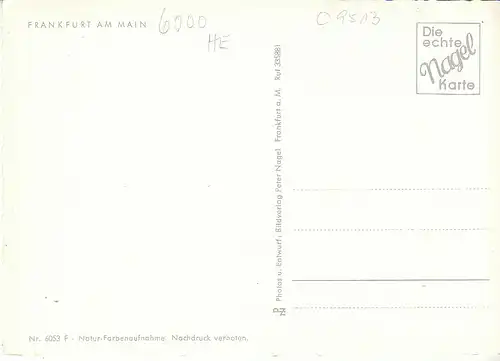 Frankfurt am Main Mehrbildkarte ngl C9513