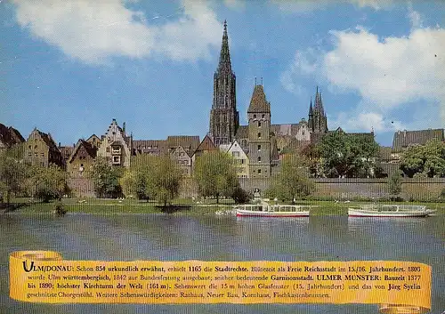 Ulm Donau Stadtmauer Metzgerturm Münster mit Historie ngl D1695