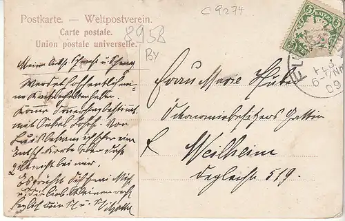 Füssen am Lech mit Säuling gl1909 C9274