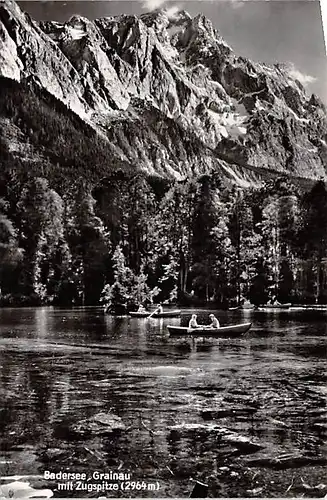 Badersee Grainau mit Zugspitze gl1963 144.213