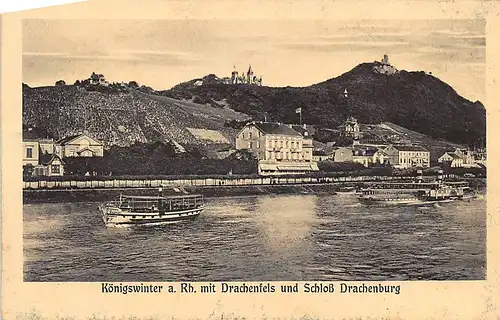 Königswinter mit Drachenfels und Schloss Drachenburg ngl 145.888