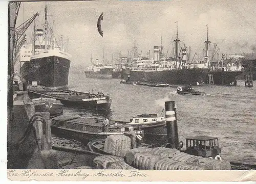 Hamburg Im Hafen der Hamburg-Amerika-Linie gl1929 C9302