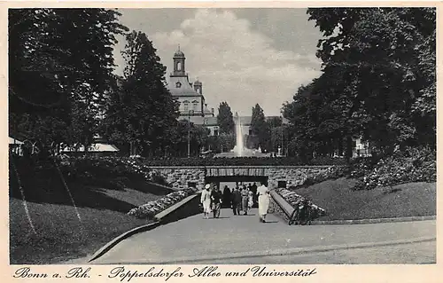 Bonn Poppelsdorfer Allee und Universität gl1940 145.943