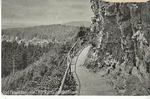 Bad Finsterbergen, Thür., Partie am Hainfelsen gl1919 C9308