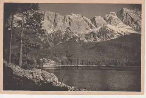 Eibsee mit Zugspitze gl1932 217.314