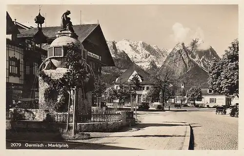 Garmisch - Marktplatz gl1937 D1254