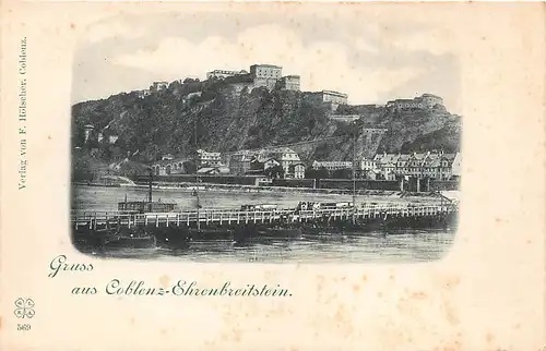 Koblenz Blick zur Festung Ehrenbreitstein ngl 146.091