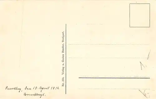 Stuttgart Eugensbrunnen und Blick gegen den Hasenberg ngl 144.531
