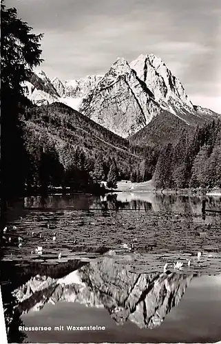 Garmisch Riessersee mit Waxensteine gl1957 144.136