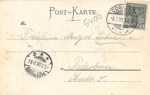 Koblenz und Ehrenbreitstein bei Mondschein gl1900 146.124