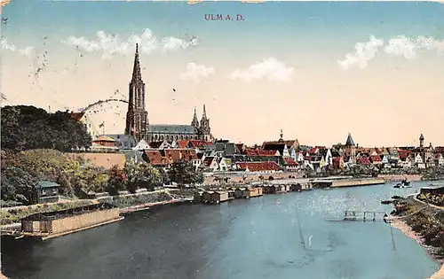 Ulm a.D. Blick zur Stadt gl1913 142.743