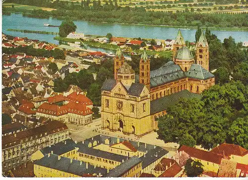 Speyer am Rhein Dom Luftaufnahme ngl C9656