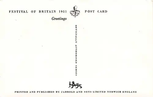 England: Festival of Britain 1951 Royal Festival Hall ngl 147.091