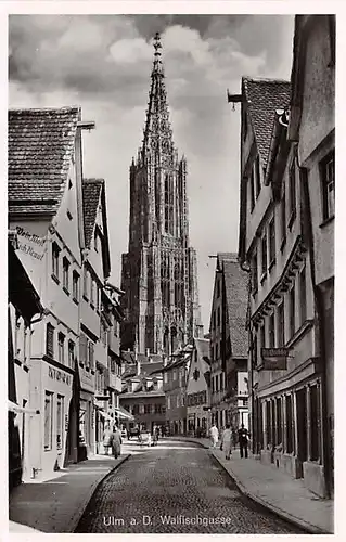 Ulm a.D. Walfischgasse mit Münster ngl 142.793