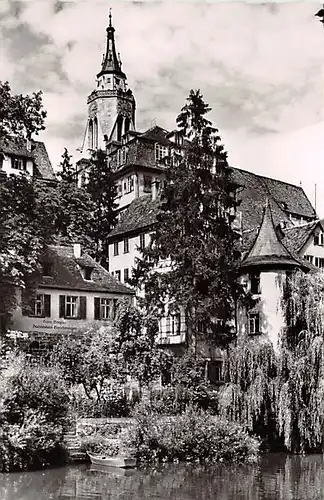 Tübingen a.N. Stiftskirche mit Hölderlinturm ngl 144.497