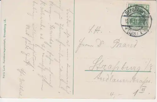 Elsass: Strassburg Münster gl1911 217.506