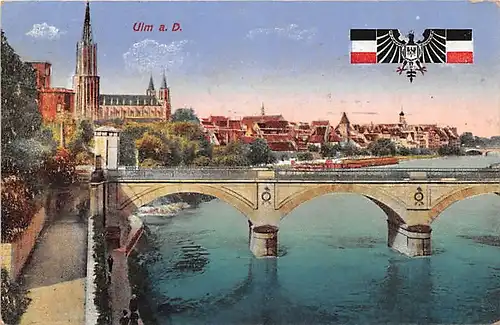 Ulm a.D. Panorama feldpgl1916 142.833