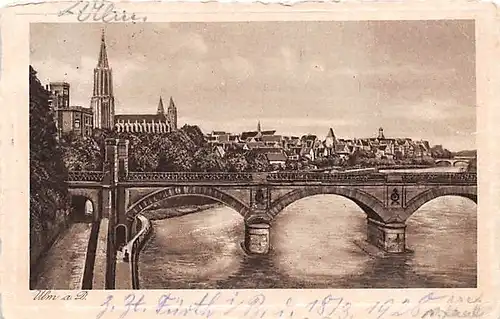 Ulm a.D. Blick zur Stadt gl1928 144.665