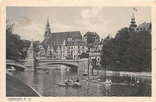 Tübingen a.N. Neckarpartie feldpgl1915 142.362