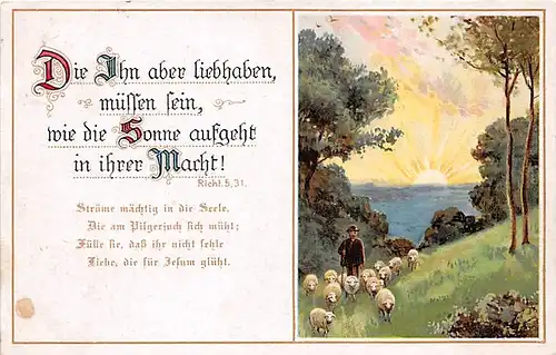 Richt. 5,31: Die Ihn aber liebhaben, müssen sein, wie die Sonne.. gl1918 143.612