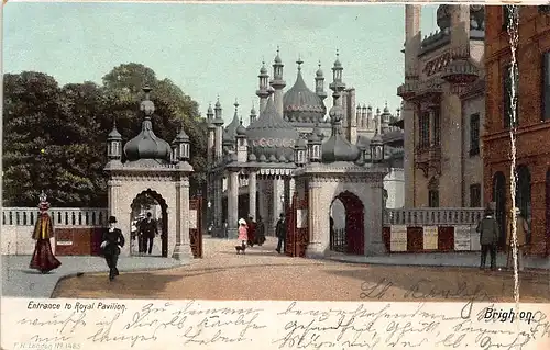 England: Brighton - Entrance to Royal Pavillon ngl 146.621