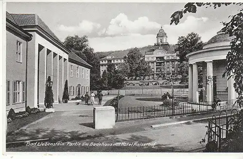 Bad Liebenstein Badehaus mit Hotel Kaiserhof gl1938 C9630