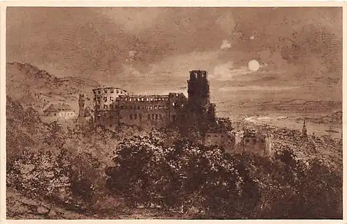 Heidelberg Schloss im Mondschein ngl 142.985