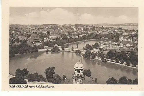 Kiel Kleiner Kiel vom Rathausturm ngl D0039